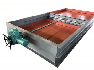 電動雨水排口閘板閥，電動污泥水溝閘板